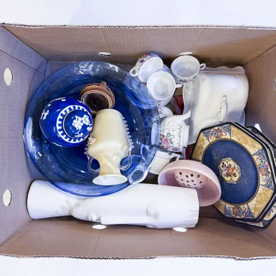 Figural Vase and Assorted China etc