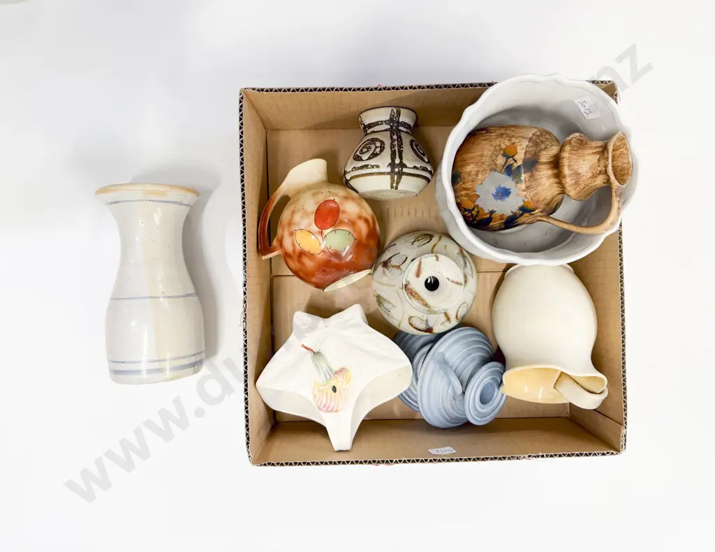 Box of Assorted Stoneware and Pottery Image 1++