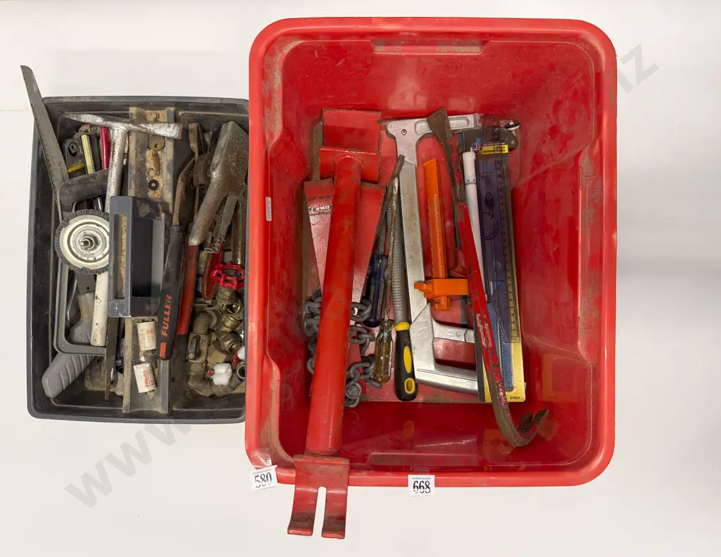 Two Cartons Assorted Tools & Bosch Jigsaw Image 1++