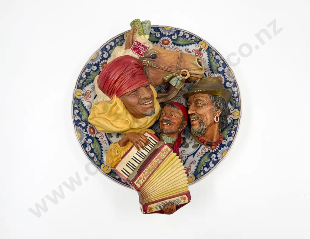 Three Bossons Wall Hangings on Italian Charger Image 1++