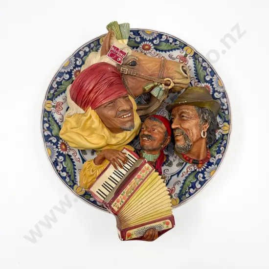 Three Bossons Wall Hangings on Italian Charger