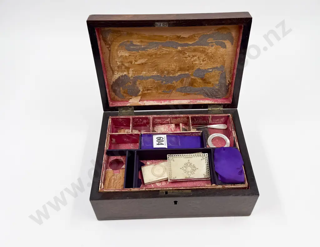 Sewing Box With Assorted Ephemera Image 1++