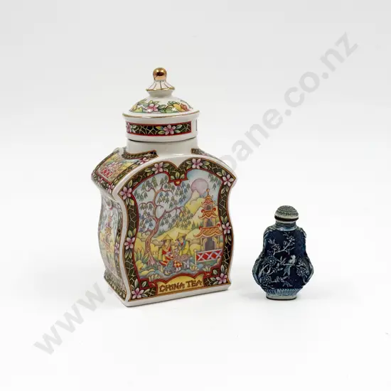 Scent Bottle & Lidded Tea Canister