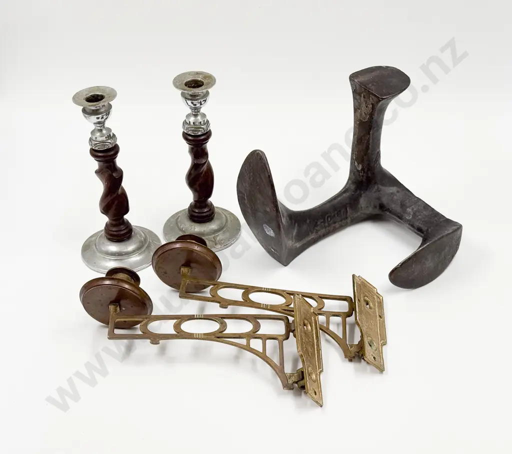 Metal Shoe Last & Candlesticks & Sconces Image 1++