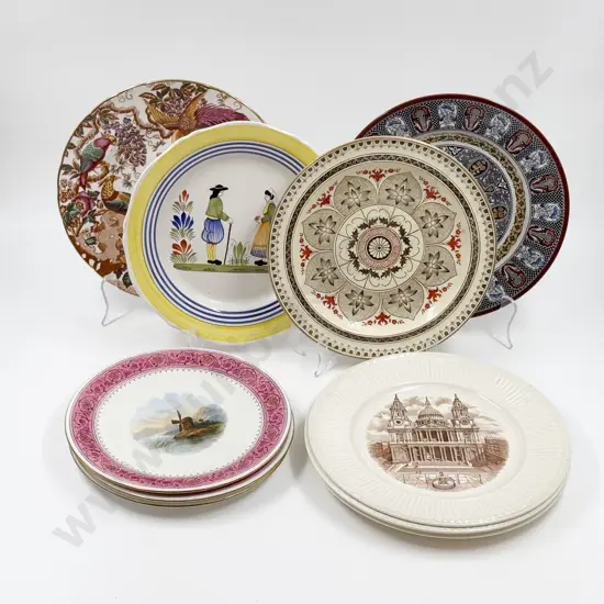 Quantity Assorted Fancy China Plates