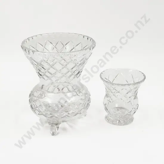 Two Crystal Vases