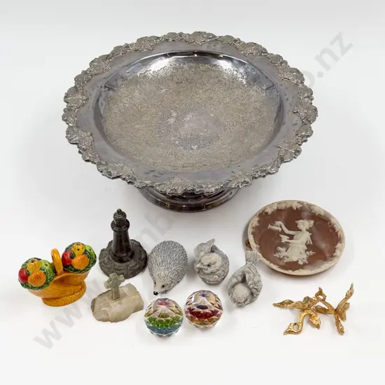 S/P Compote with Assorted Ornaments