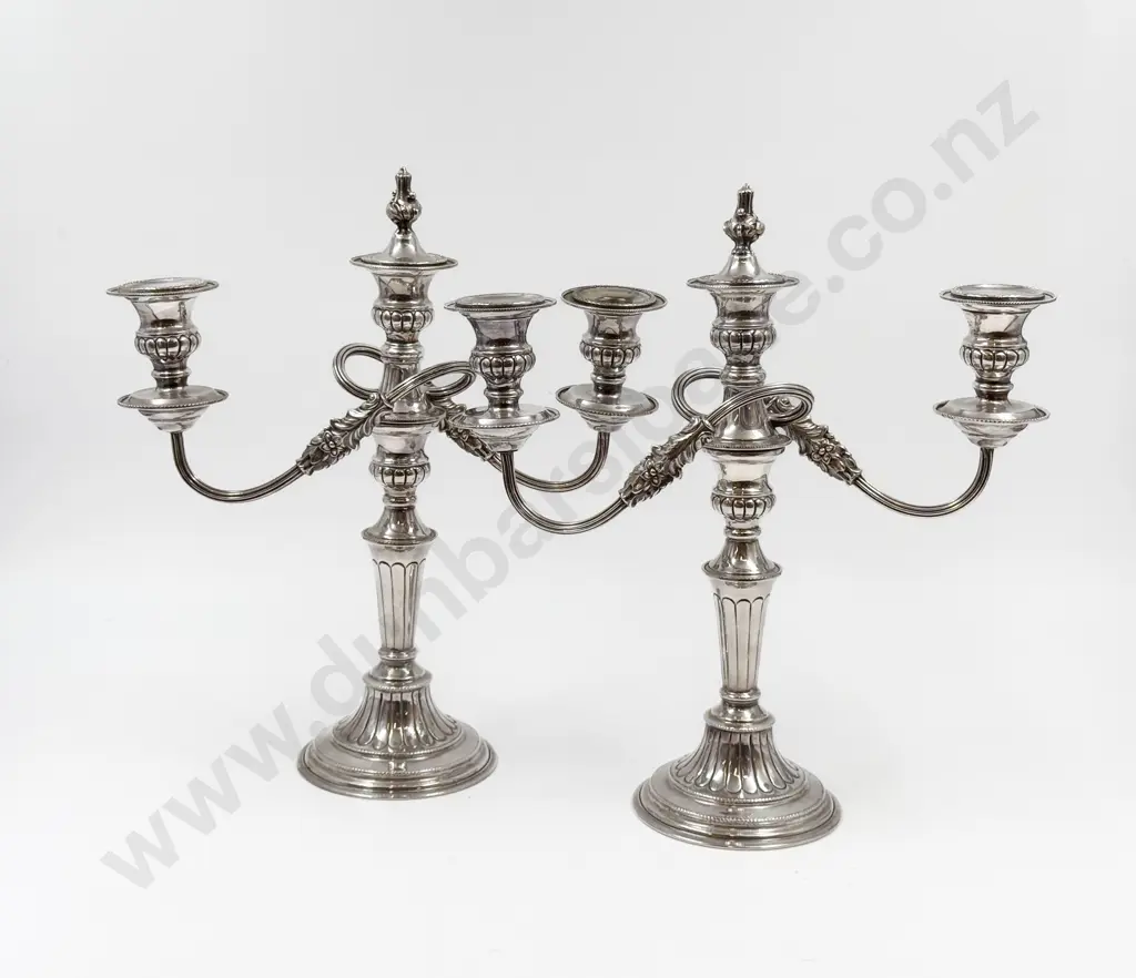 Pair Of S/P Candelabras Image 1++