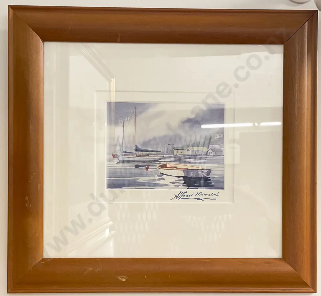 Alfred Memelink - Wellington Harbour Scene - Print Image 1++