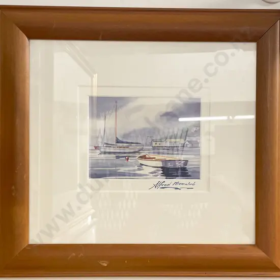 Alfred Memelink - Wellington Harbour Scene - Print
