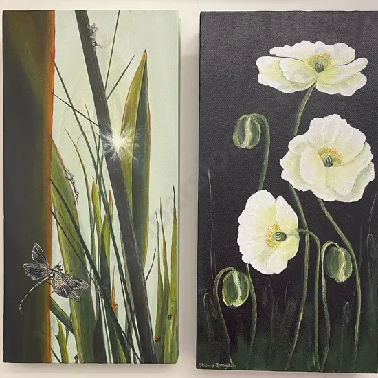 Pair of Oil on Canvas Nature Studies