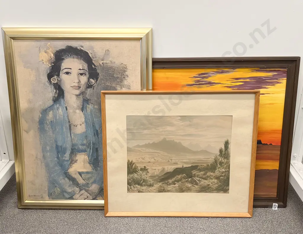 Five Assorted Framed Artworks Image 1++