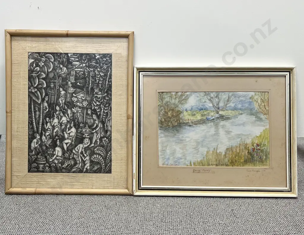 Five Assorted Framed Artworks Image 1++