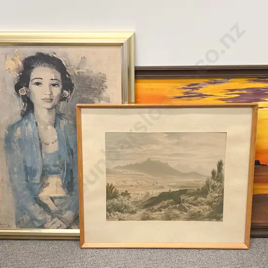 Five Assorted Framed Artworks