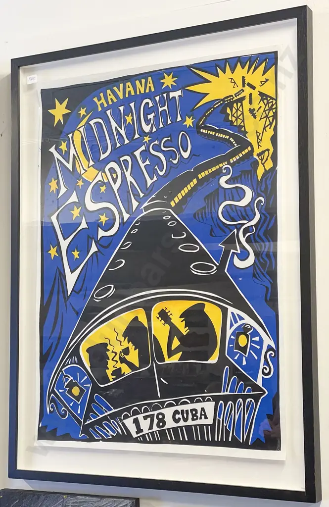 Framed Midnight Expresso Advertising Poster Image 1++