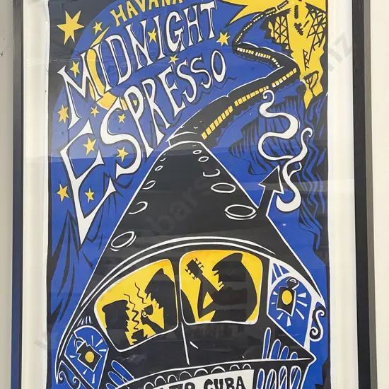 Framed Midnight Expresso Advertising Poster