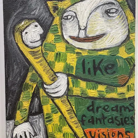 Anna Hollings - "Dreams Fantasies Visions" - Oil on Panel