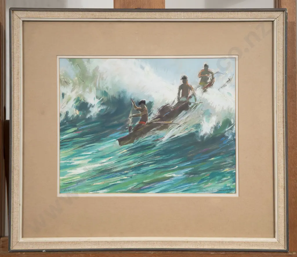 Guy Huze - Tahiti - Gouache Image 1++