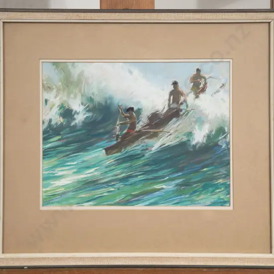 Guy Huze - Tahiti - Gouache