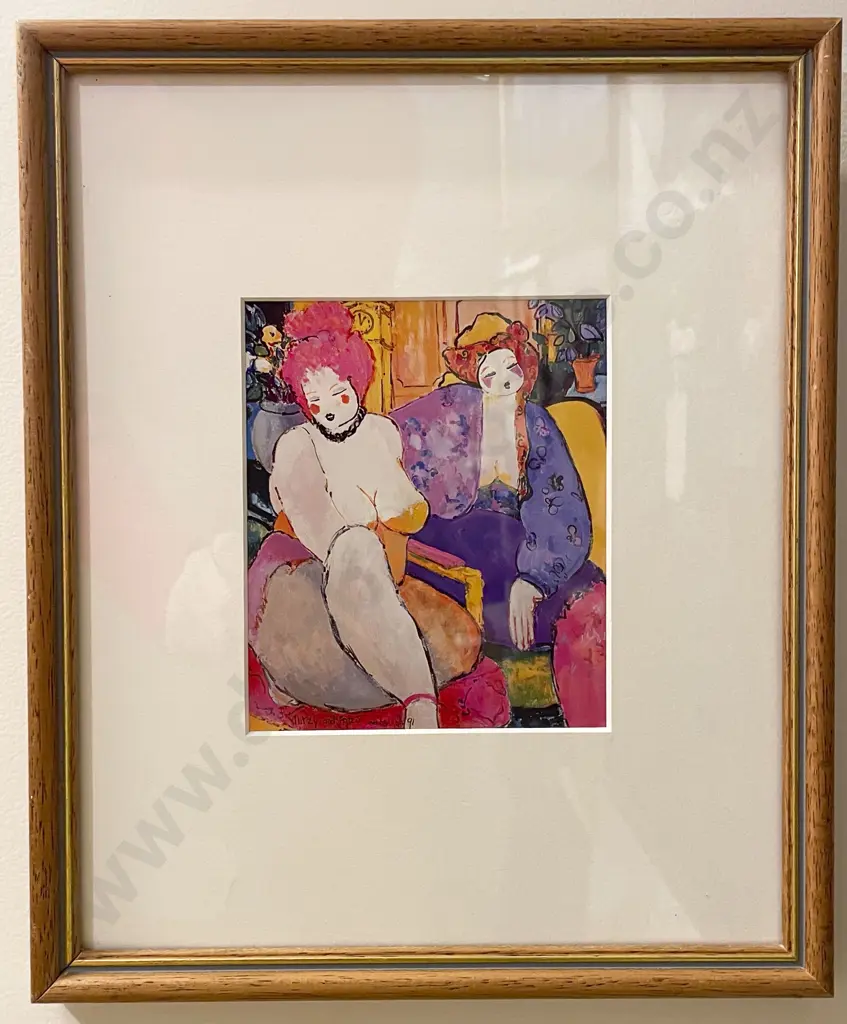 Eva Hannah - "Mitzy & Fritzie" - Reproduction Print Image 1++