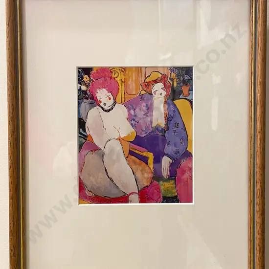 Eva Hannah - "Mitzy & Fritzie" - Reproduction Print