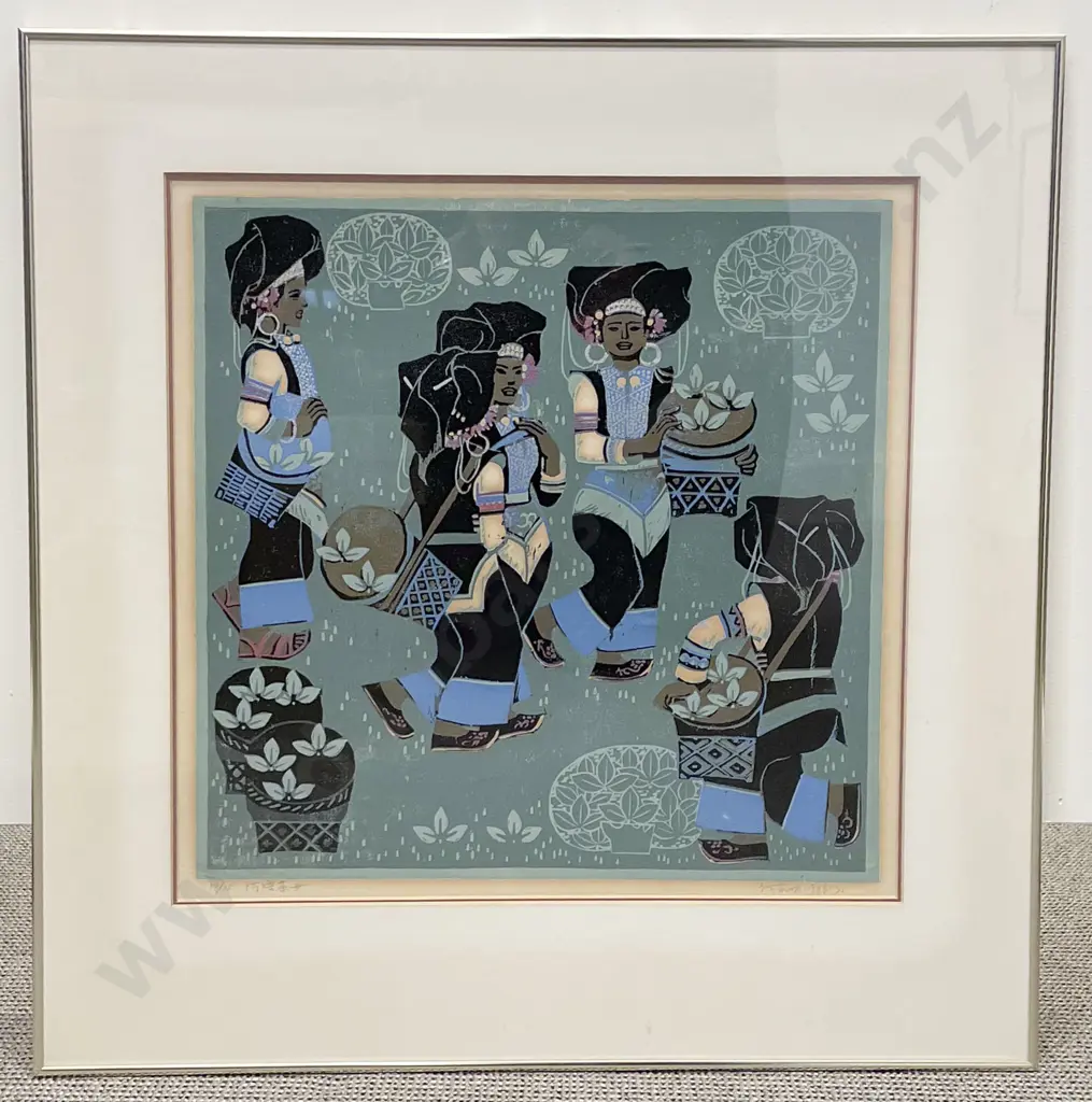 South East Asian Tea Leaf Picking Print Image 1++