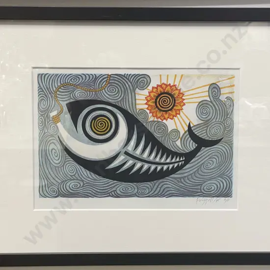 After Dick Frizzell - "Maui's Fish" - Reproduction Print