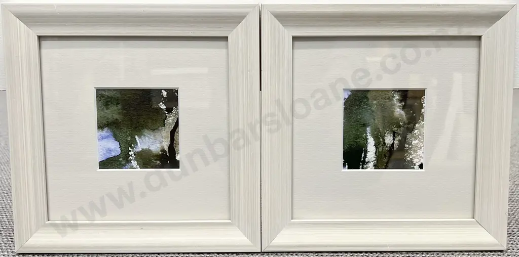 Judy Sanders - Pair of Small Landscapes - Watercolour & Ink on Paper Image 1++