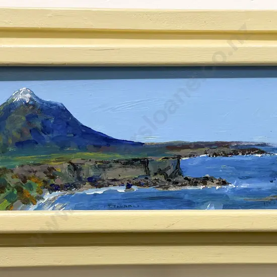 Unknown Artist - "Taranaki" - Oil on Board