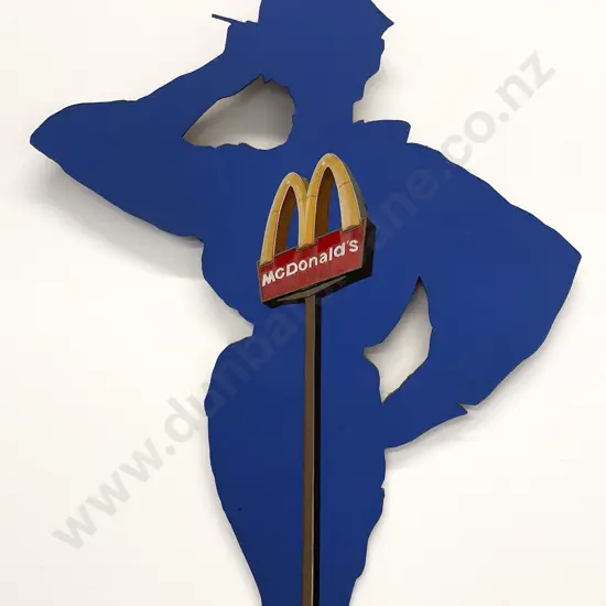 Paul McKay - "It's a Cinch" - Mixed Media Figural Cutout on Board