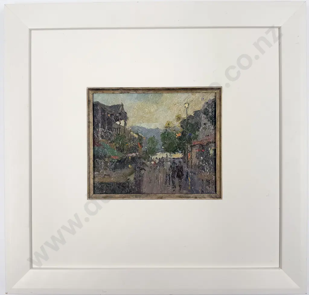 Malcolm Mason - Street Scene - Oil on Board Image 1++