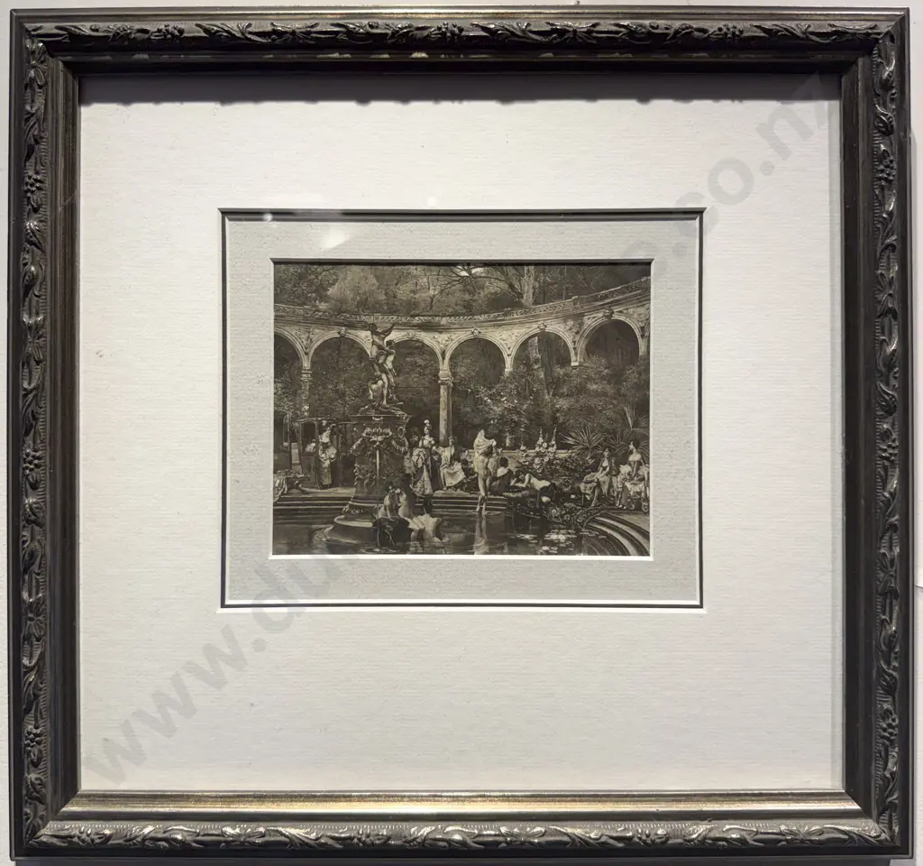 Ornately Framed Classical Study Print Image 1++