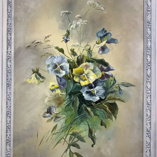 Unknown Artist - Floral Still Life - Oil on Board