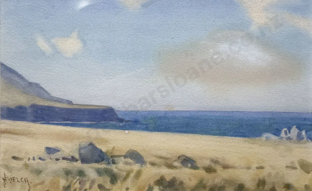 Nugent Welch - "Terawhiti Terraces" - Watercolour Image 1++