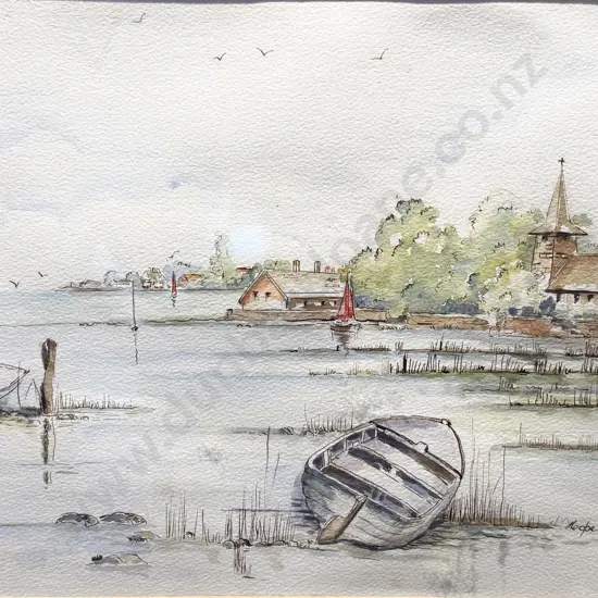 Hope Fraser - "Turn of the Tide" - Watercolour
