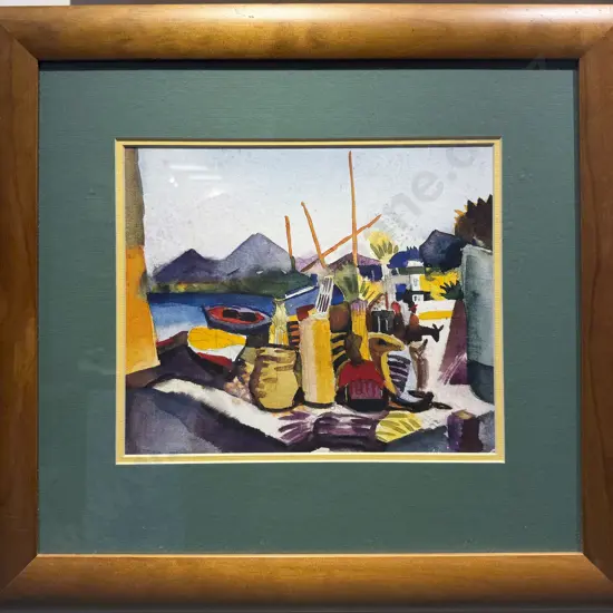 August Macke - "Landscape Near Hammamet" - Print