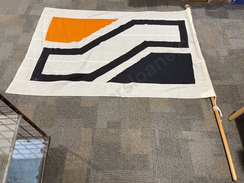 Two Assorted Vintage Flags Image 1++