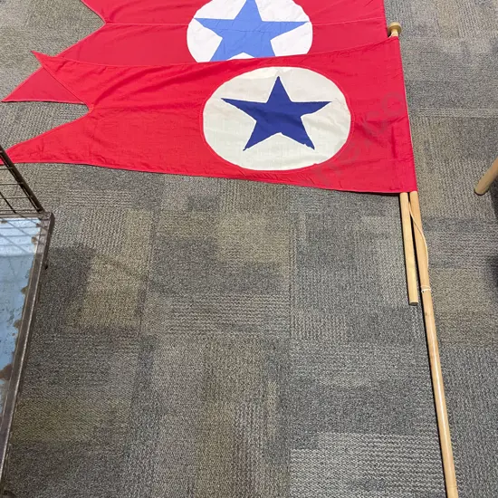 Two Assorted Vintage Flags