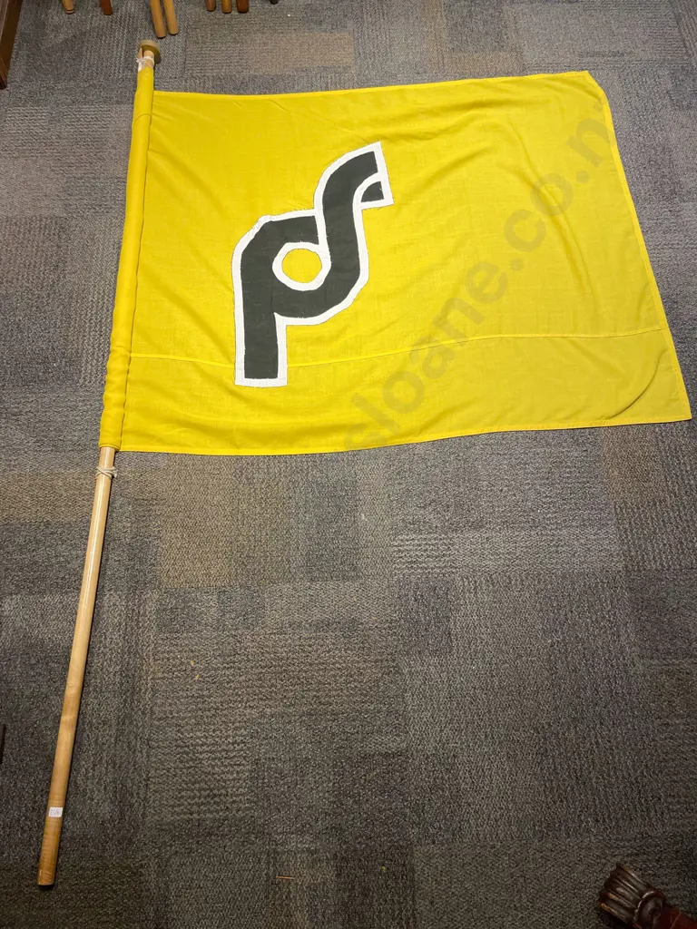 Two Assorted Vintage Flags Image 1++