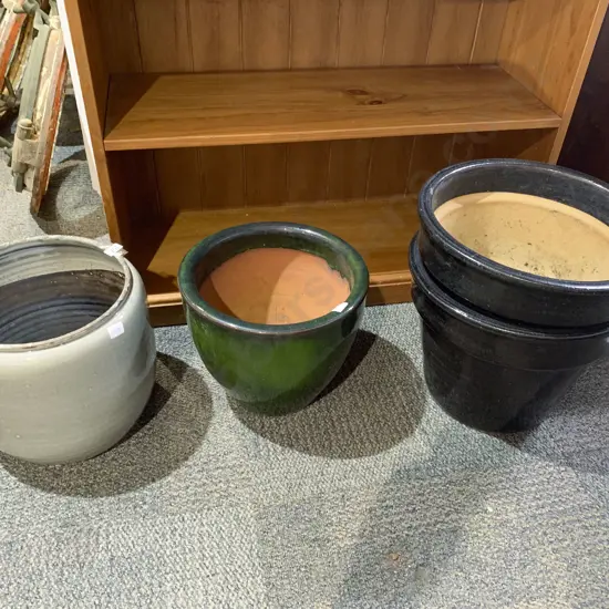 Pair of Garden Pots and Two Others