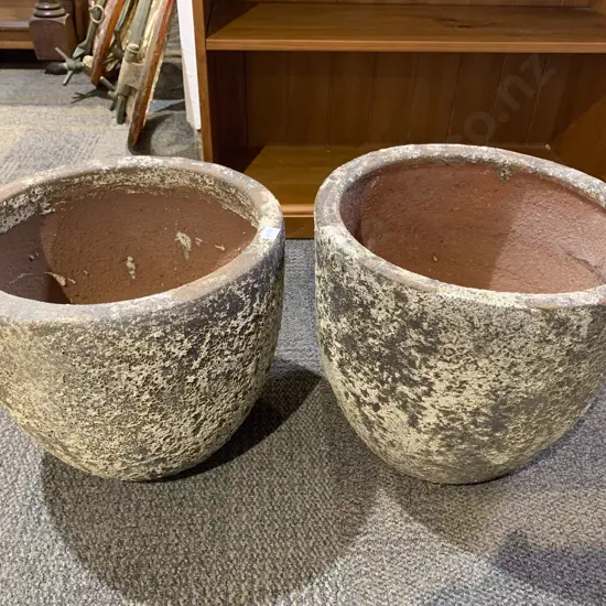 Pair of Terracotta Garden Pots