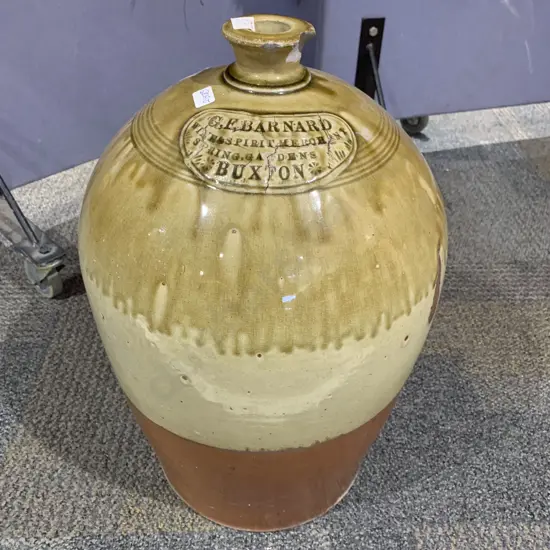 Vintage G. F. Barnard Large Stoneware Bottle