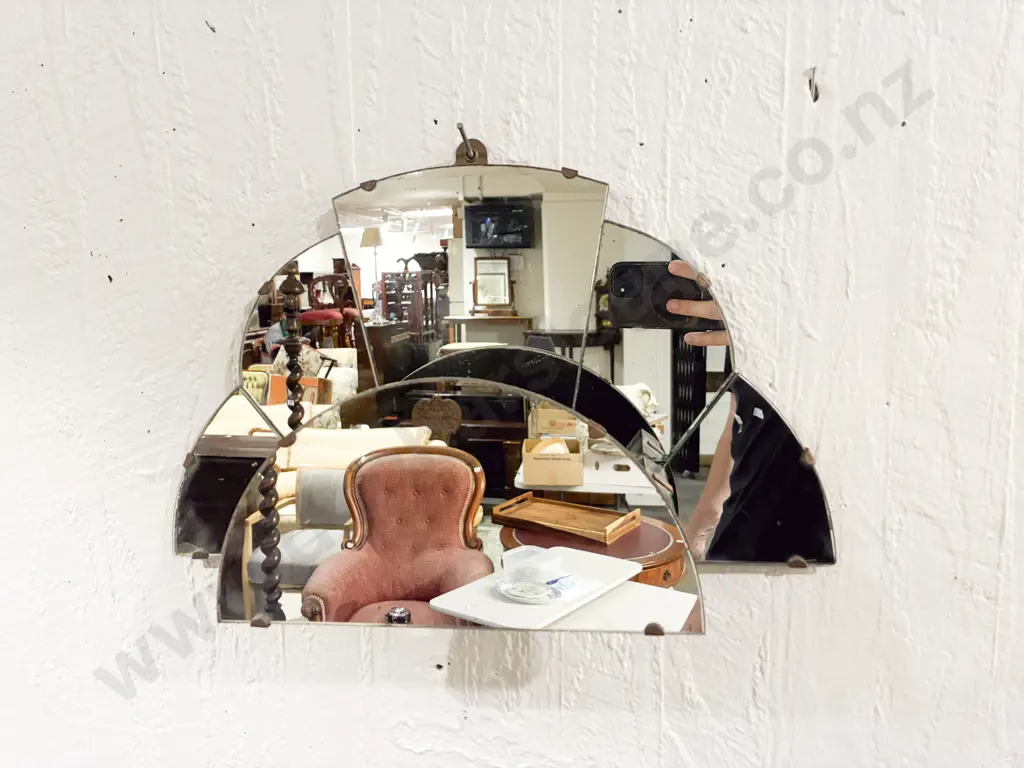 Art Deco Mirrored Wall Conce Image 1++
