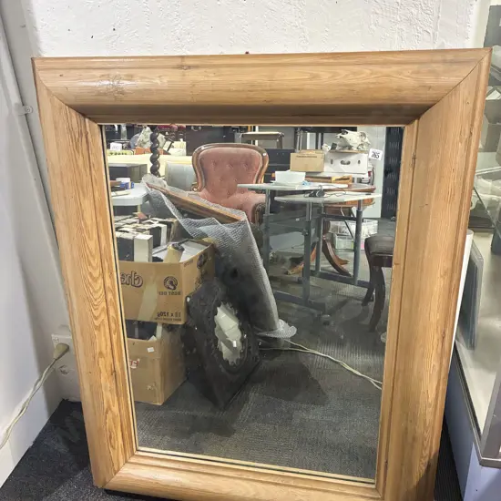 Large Oak Frame Wall Mirror
