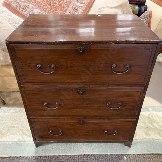 Japanese Small Three Drawer Chest