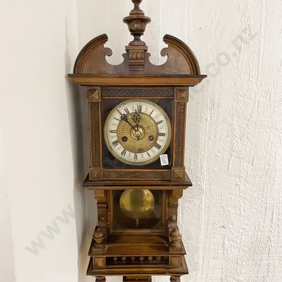 Late Vict. Small Regulator Wall Clock