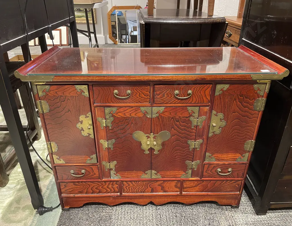 Korean Fruitwood Combination Drawer Cabinet Side Cupboard Image 1++