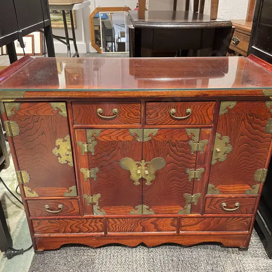 Korean Fruitwood Combination Drawer Cabinet Side Cupboard