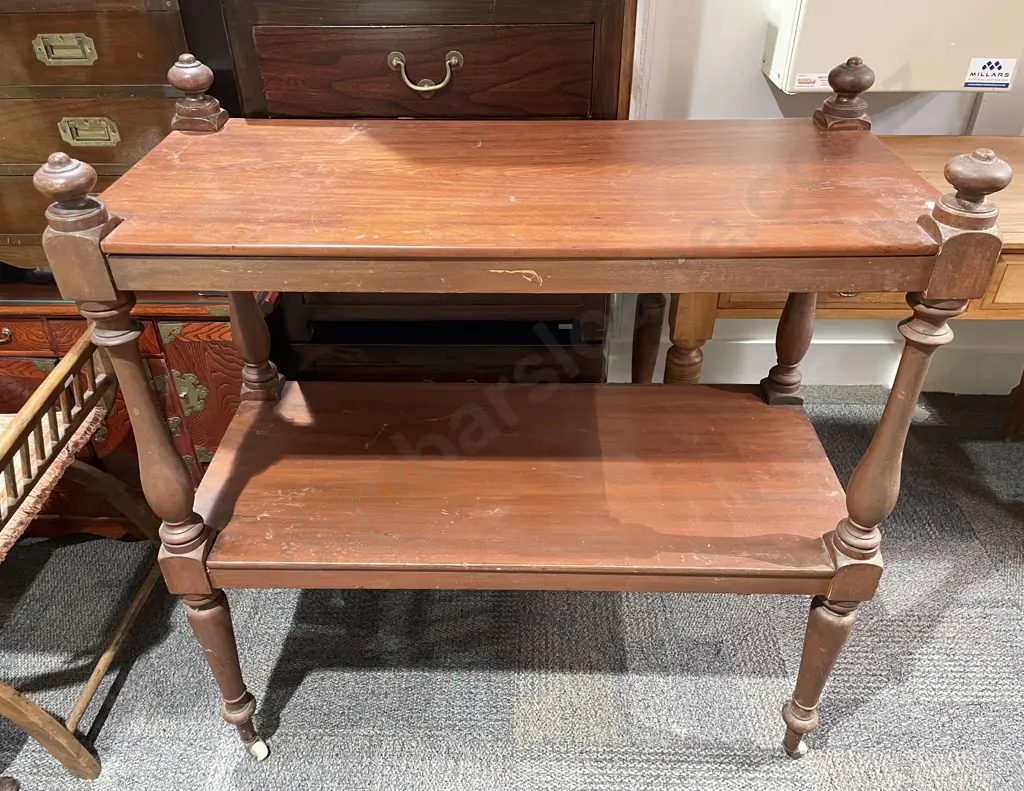 Late Vict. Two Tier Dumbwaiter Image 1++