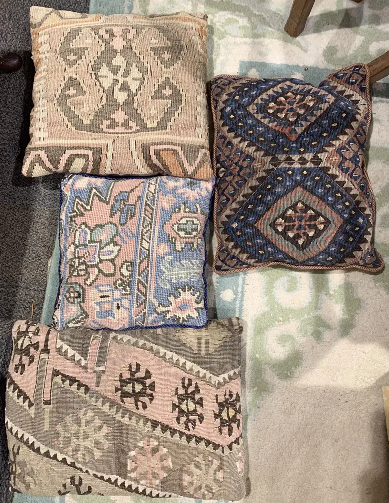 Three Kilim and Tapestry Cushions Image 1++